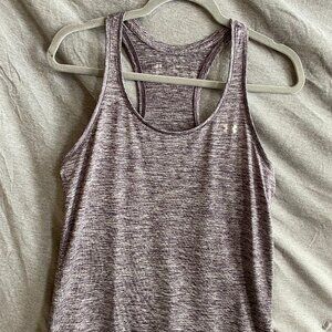 Under Armour Women’s Washed Black pattern Dri Fit Tank Loose SMALL